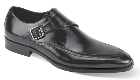 Giovanni Leather Dress Shoes-AMATO-BLK