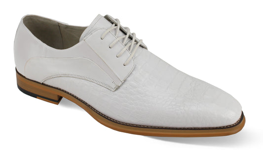 Giovanni Leather Dress Shoes-MASON-WHT