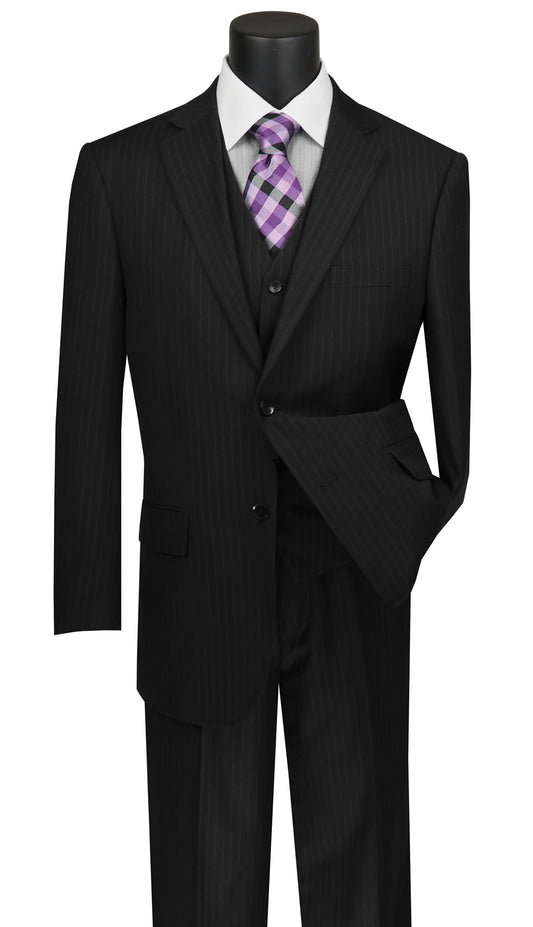 Vinci Mens Suit V2RS-7-BK
