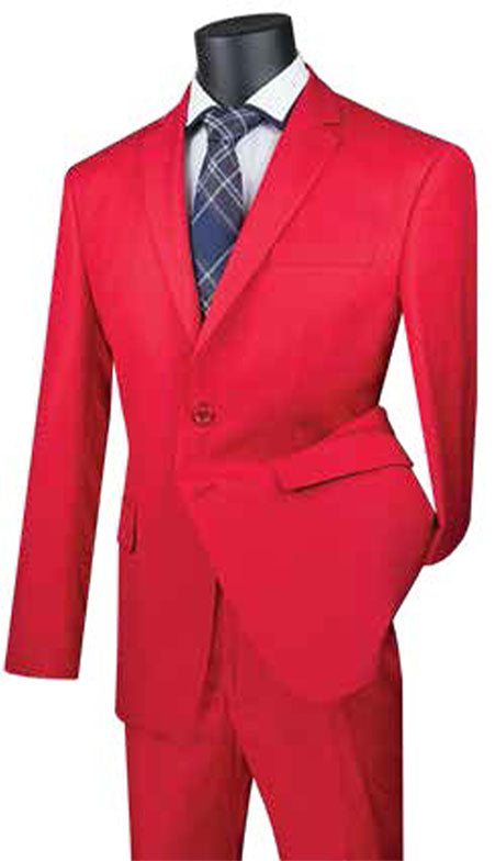 Vinci Mens Suit SC900-12-RED