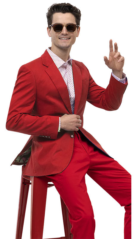 EJ Samuel CHJ01-RED Chino Blazer