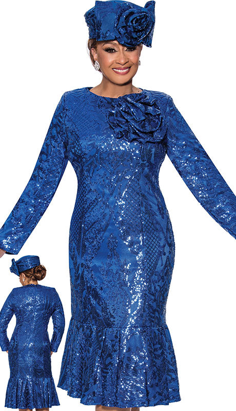 Dorinda Clark Cole 5121-RYL-IH Ladies  Dress