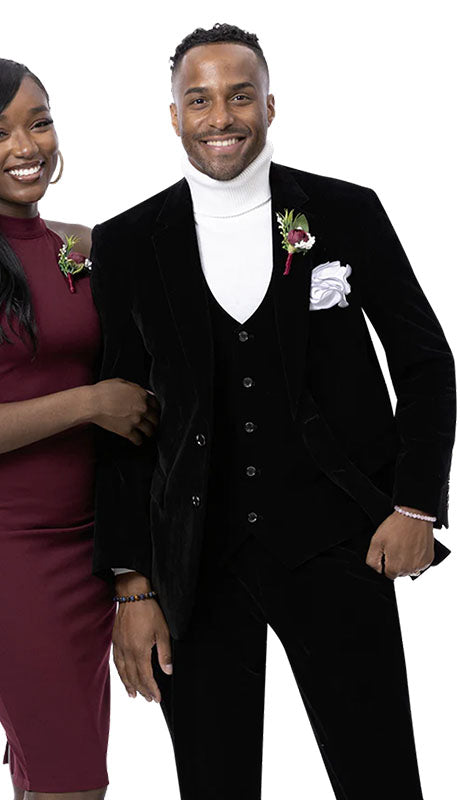EJ Samuel M2781-BLK Mens Suits