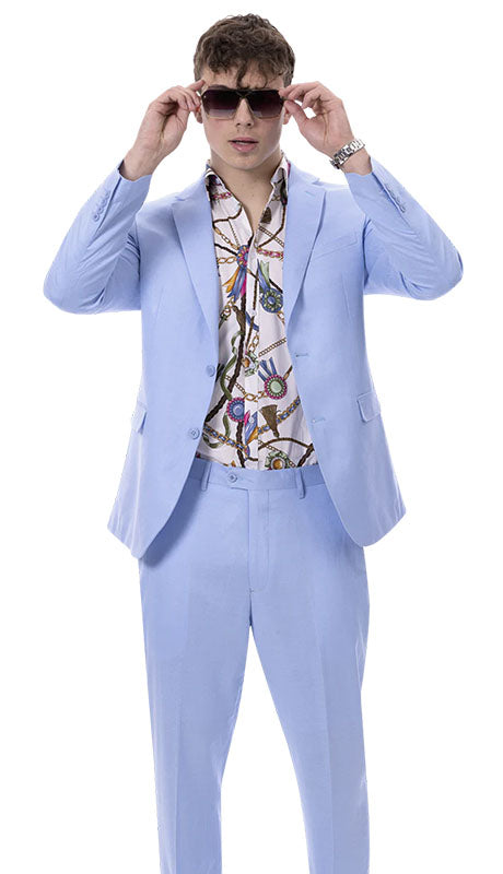 EJ Samuel M2792-BLU Mens Suits