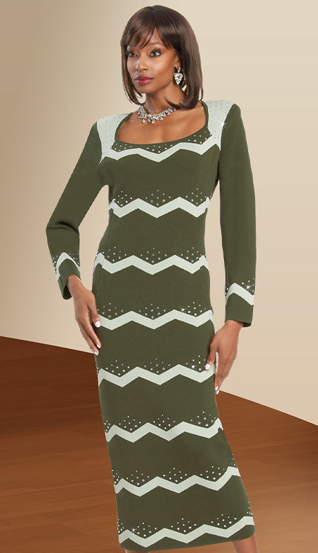 Donna Vinci Knit 13387-IH Womens  Dress