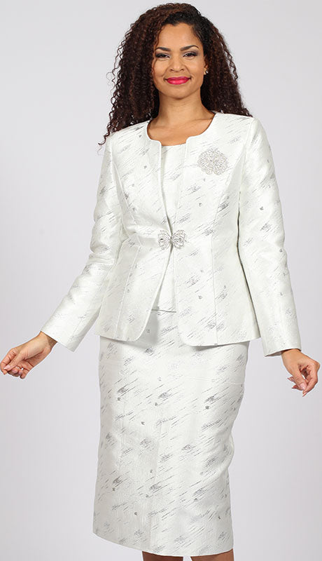 Diana Couture 8872-SIL  Suit