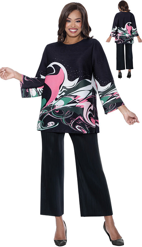 Divine Casuals DC1812-BLK Ladies Outfit