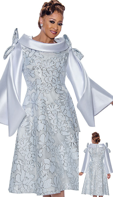 Dorinda Clark Cole 5341-WHT-IH Ladies  Dress