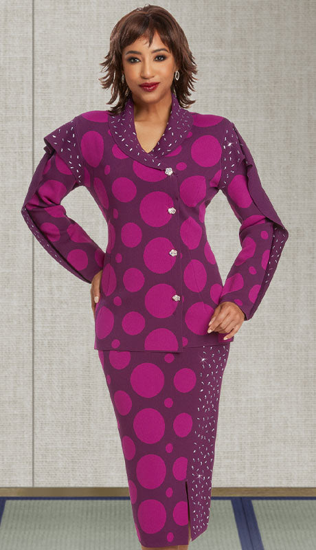 Donna Vinci 13388 Knit Womens  Suit