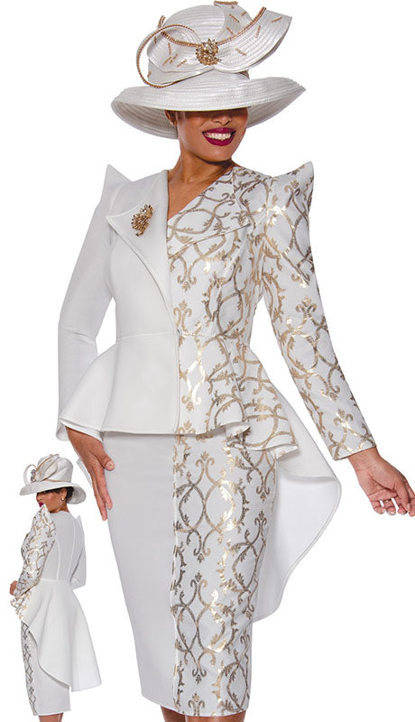 GMI 9912-WHT-IH Ladies  Suit