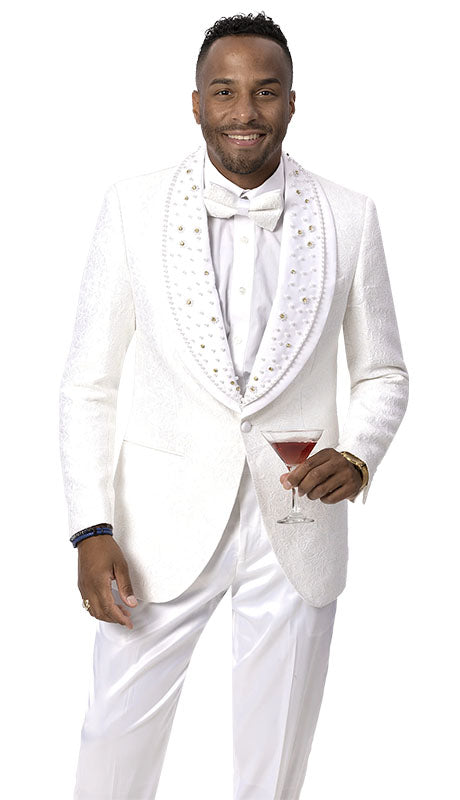 EJ Samuel J169-WHT Mens Blazer