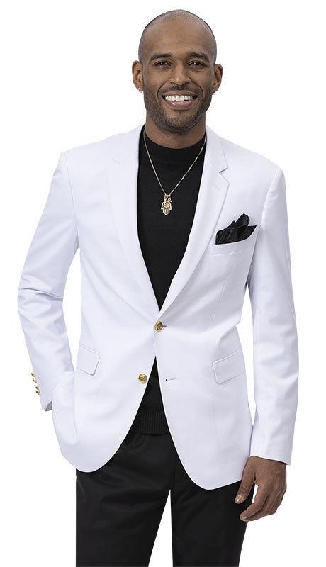 EJ Samuel J170-WHT Mens Blazer