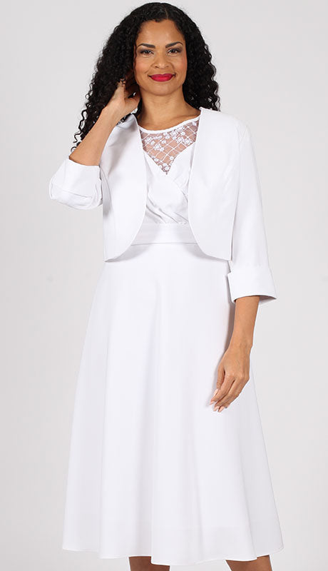 Diana Couture 8695-WHT  Dress