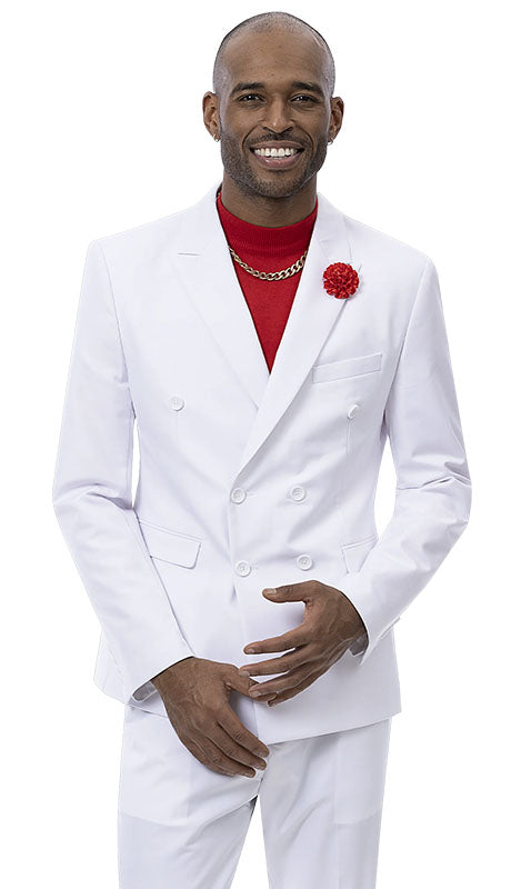EJ Samuel M2772-WHT-QO Mens Suits