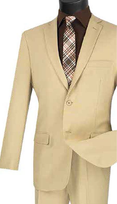 Vinci Mens Suit S-2PP-BEI