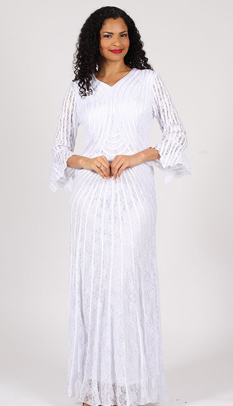 Diana Couture 8742-WHT  Dress