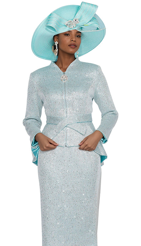 Elite Champagne Knit 5978-BLU-IH  Suit for Women