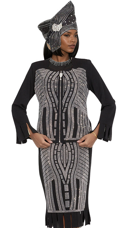 Elite Champagne Knit 5982-QS  Suit