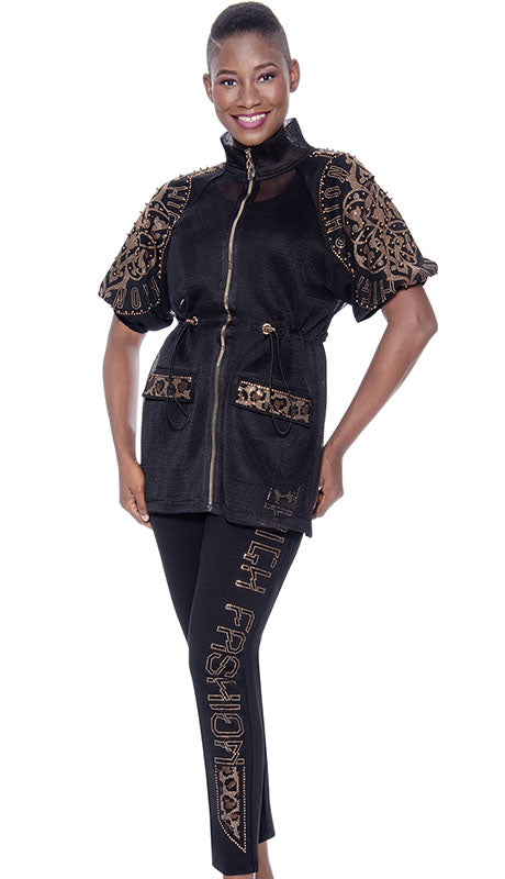 Terramina 7120-BLK Pants Set