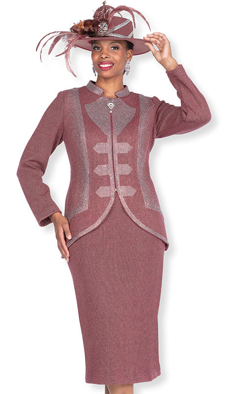 Champagne Italy Knit 5967-LBRN-QS  Suit for Women