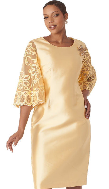 Chancele 9721-YEL  Dress