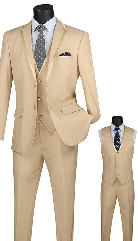 Vinci Mens Suit SV2T-8-BE