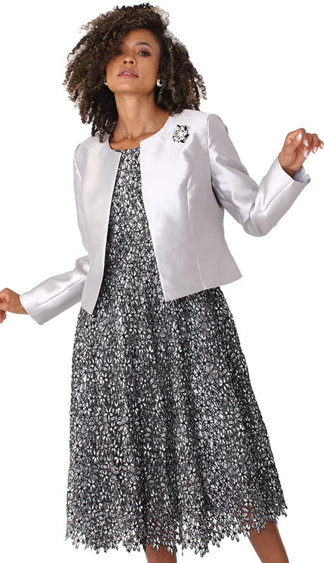 Chancele 4805-SIL Jacket Dress
