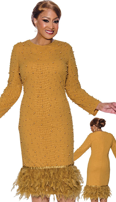 Dorinda Clark Cole 5031-GLD-IH Ladies  Dress