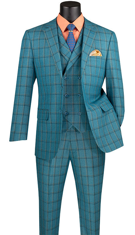 Vinci Mens Suit MV2W-4-TEAL