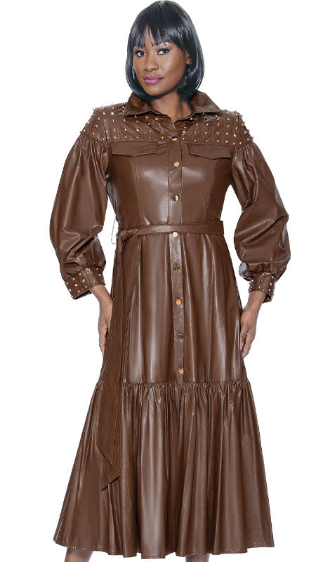 Terramina Ladies Dress 7082-BRN