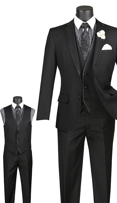 Vinci Mens Suit SV2T-8-BL