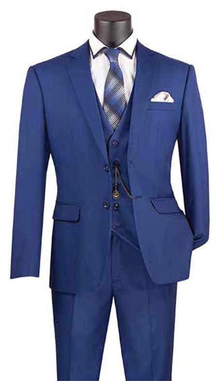 Vinci Mens Suit SV2900-TBLU
