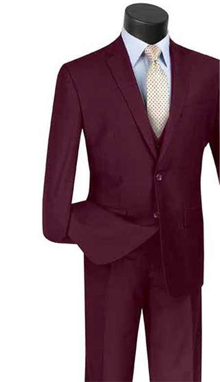 Vinci Mens Suit SV2900-BUR