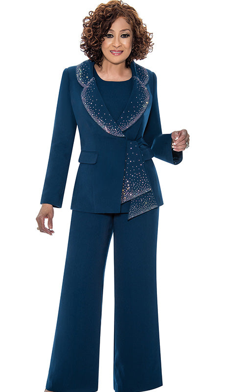 Dorinda Clark Cole 309093-NV-IH Ladies Pant Suit