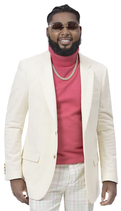 EJ Samuel J134-CRM Mens Blazer