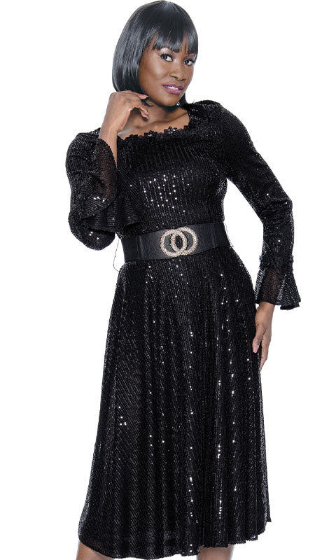 Terramina Ladies Dress 7084-BLK