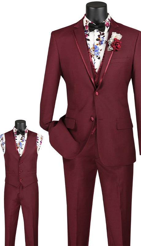 Vinci Mens Suit SV2T-8-BUR