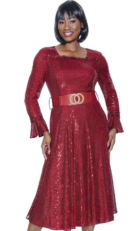 Terramina Ladies Dress 7084-RED