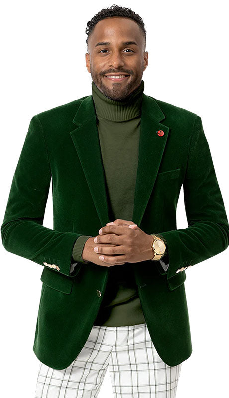 EJ Samuel J134-GRN Mens Blazer