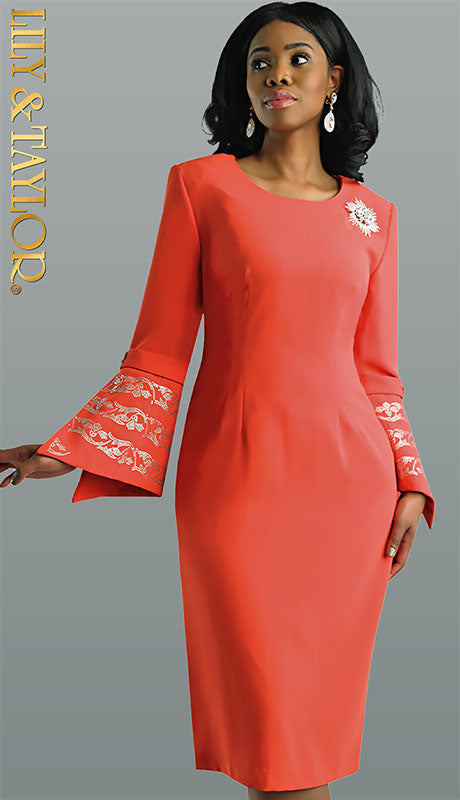 Womens  Dress 4625-OR Lily And Taylor