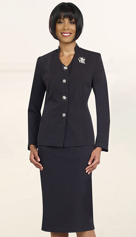 Ben Marc 78096-BLK Ladies Usher Suit for