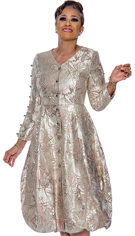 Dorinda Clark Cole 5441-PNK-IH Ladies  Dress