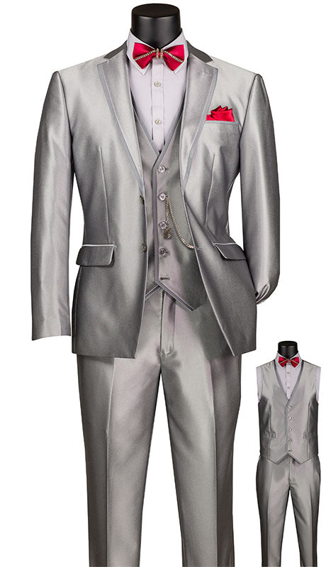 Vinci Mens Suit SV2D-1-SLV