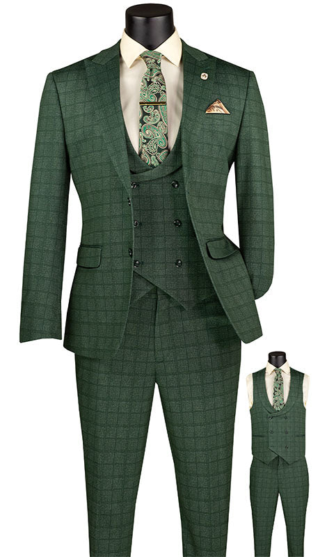Vinci Mens Suit SV2W-8-GRN