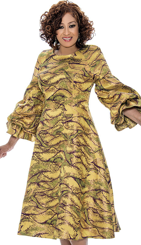 Dorinda Clark Cole 309121-GLD-IH Womens  Dress