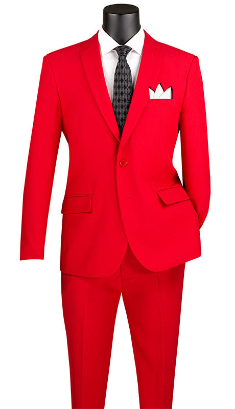 Vinci Mens Suit S-2PP-RED