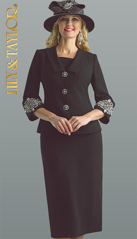 Lily And Taylor 4590-BLK-QS