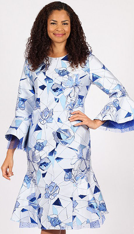 Diana Couture 8752-BLU  Dress