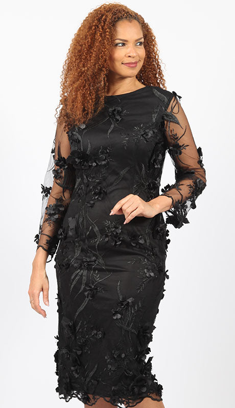 Diana Couture 8746-BLK  Dress