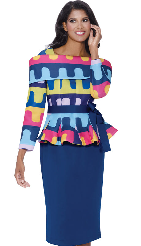 Stellar Looks SL1902-RYL-QS Designer  Suit